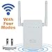 Wifi router, WOSUK Network Wifi Range Extender AC300 Wireless Booster Mini Router/Repeater/AP Wifi Booster With Antennas and Wireless n Access Poin Signal Booster Wps (Dual Antennas)