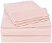 Amazon Brand – Pinzon 300 Thread Count Organic Cotton Bed Sheet Set - King, Blush Pink