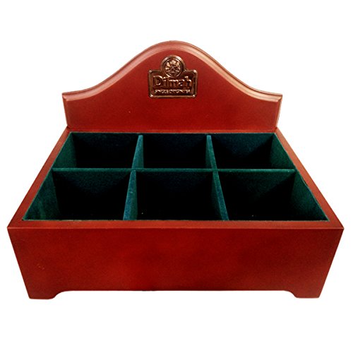 Dilmah Luxury Wooden Tea Presenter Tea Chest Gourmet 6 slot tea