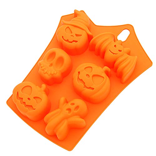 Silicone molds,LKE Muffin Pan Halloween Limited Edition cupcakes liners Nonstick silicone pans baking Mold for Jello/Cookie/Chocolate/Candy /Ice/Cake Mold - Thumbnail 4
