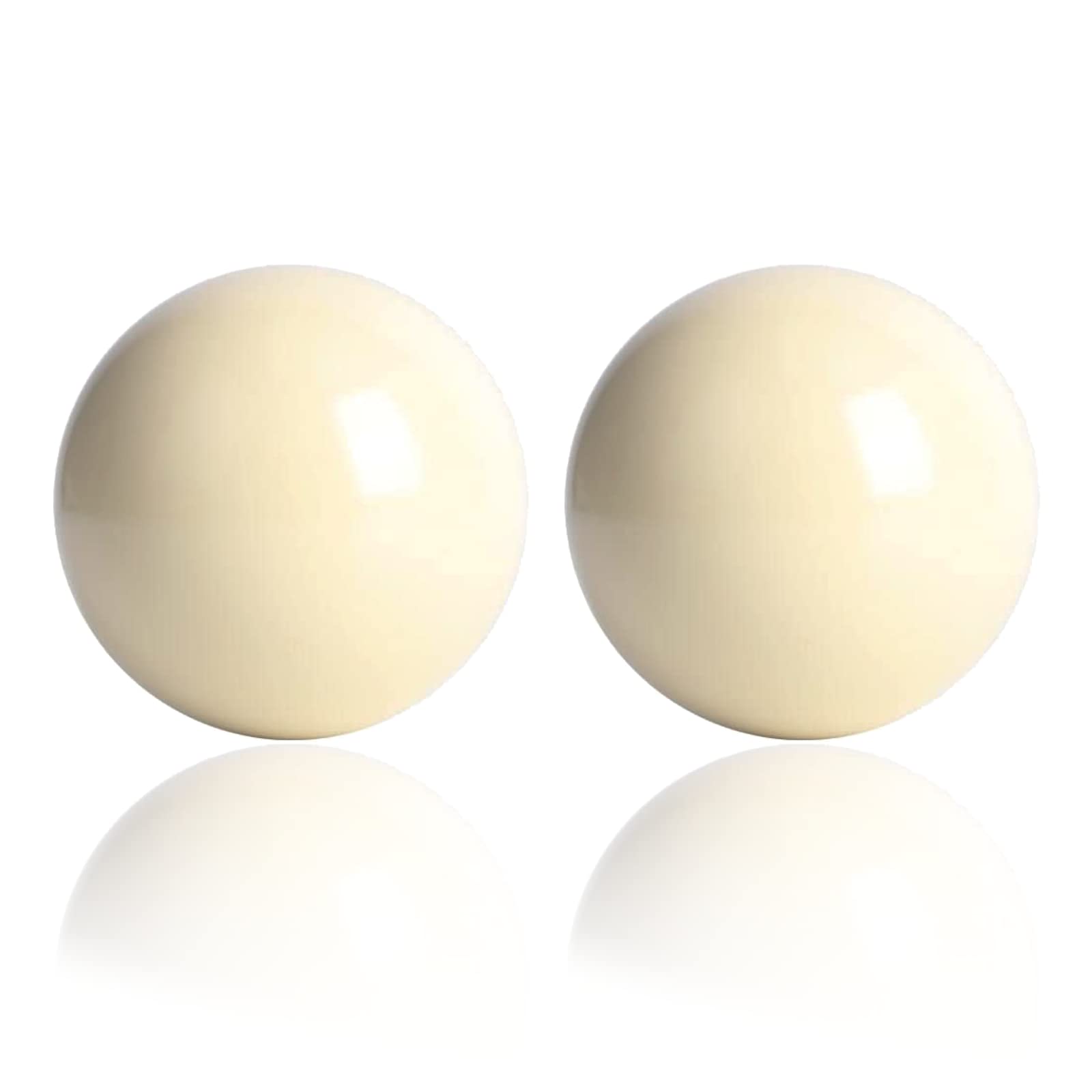 VOBOR White Cue Ball, Snooker Balls 2pcs 5.72cm/ 2.25in Snooker Pool Table Training Spot Cue Ball