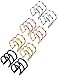 Jstyle 4 Pairs Stainless Steel Ear Cuff Earrings for Women Men Cartilage Earrings Hoop Lip Ring Non Piercing Set