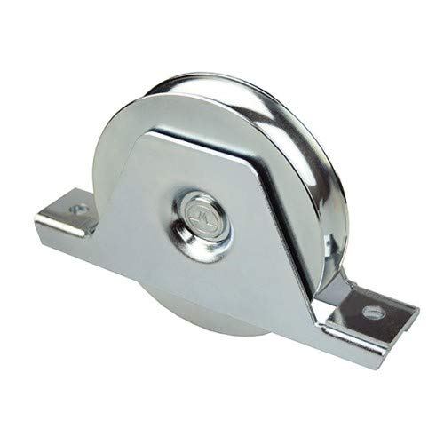 DOJA Industrial | Roller for Sliding Patio | 60mm x 20mm | 2 Units | Wheel for Wardrobe Rail Door with Screw Support | Wheels Doors U-Type | Application: Pulley Bracket Rollers, Track Runners, Window