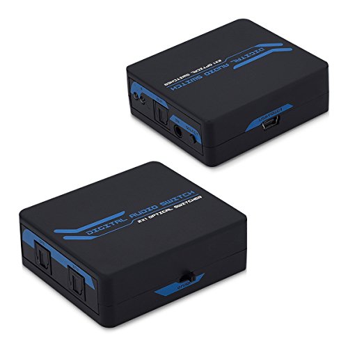 kwmobile digital audio distributor switch 2way selector switch for