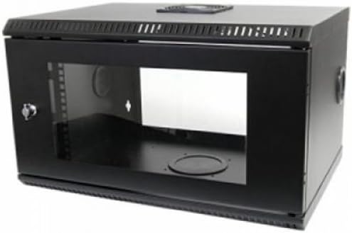StarTech.com 6U 19-Inch Wall Mount Server Rack Cabinet with Acrylic Door RK619WALL (Black)