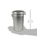 Canister Set with Airtight Lids - Kitchen Canisters for Tea Coffee Sugar Storage, Latching Tea Tin Container, Stainless Steel Coffee Canister with Clamp Lid - 12 oz (Set of 1)