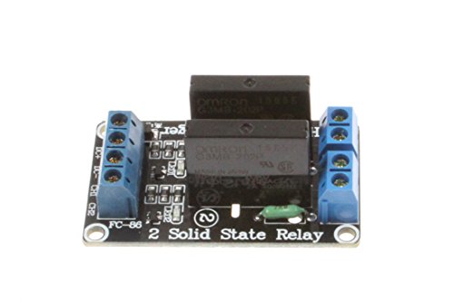 image for NOYITO 2-Channel Solid State Relay Module High-level Trigger DC Contro
