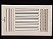 HVAC Premium 14''w X 8''h 3-Way AIR Supply Grille - Vent Cover & Diffuser - Flat Stamped Face - White [Outer Dimensions: 15.75''w X 9.75''h]