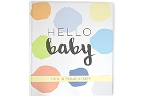 Bobee Hello Baby Memory Book, a journal scrapbook for boys milestones and memories first 5 years