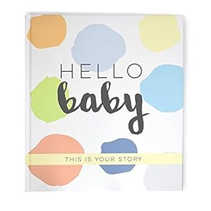 Hello Baby Book, a journal scrapbook for boys milestones and memories