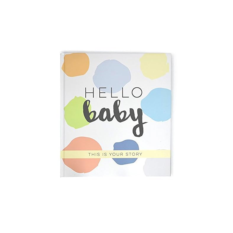 Hello Baby Book, a journal scrapbook for boys milestones and memories