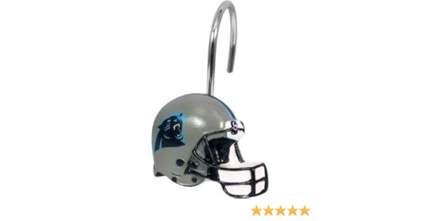 Amazon Com Nfl Carolina Panthers Shower Curtain Hooks 12 Piece