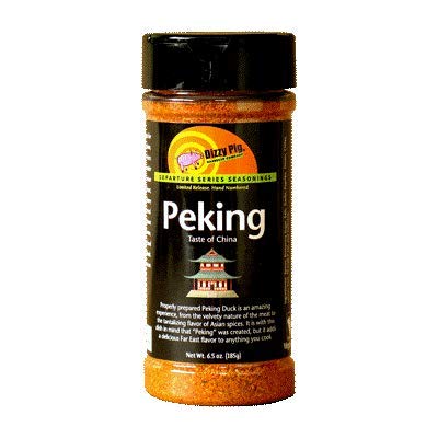 Dizzy PigPeking Chinese-Style Seasoning Rub (8oz Shaker) - Seasons 30+lbs of Food - Hand Made in the USA - MSG Free, Gluten Free