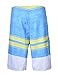 Nonwe Men's Quick Dry Swim Trunks Colorful Stripe Beach Shorts with Mesh Lining