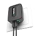 TUTUO USB Wall Charger Quick Charge 3.0 Fast AC Power Adapter 25W 3 Ports Travel Charging Station for Galaxy S9,iPhone,iPad Pro 11/12.9,Air 2/Mini, Pixel 3 3a XL,Oneplus 7 Pro,Galaxy S10, LG G7 Plus