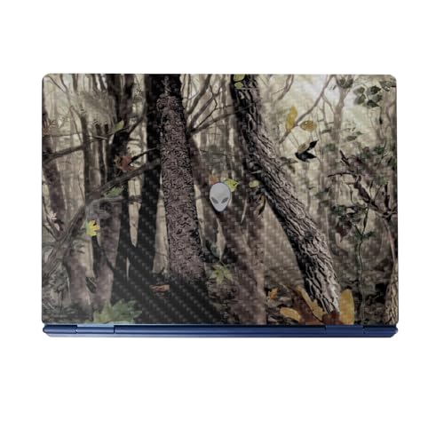 Carbon Fiber Laptop Skin Compatible with Alienware 16/16X Aurora (2025) - Tree…