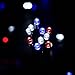 Qedertek Solar String Lights, 39ft 100 LED 8 Mode Decorative Lighting for Independence Day, Patio, Lawn, Garden, Wedding, Party, Home and Holiday Decorations (Red/White/Blue)
