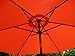 Sorbus Outdoor Umbrella, 10 ft Patio Umbrella with Tilt Adjustment and Crank Lift Handle, Perfect for Backyard, Patio, Deck, Poolside, and More (Orange)