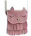 ZGMYC Cat Tassel Shoulder Bag Small Coin Purse Crossbody Satchel for Kids Girls
