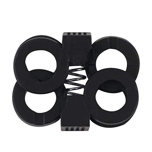 Plastic Cord Locks Non-Slip Shoe Buckle End Toggle Double Hole Spring Stopper Fastener Slider ...