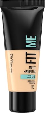 Maybelline Fit Me Foundation 118 Light Beige Medium Coverage Matte Poreless