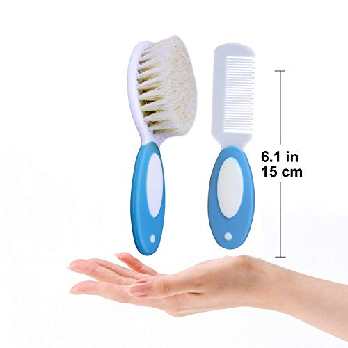 Cozy Blue Baby Brush and Comb Set (Blue)