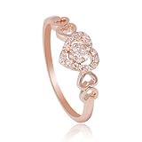 Fashion Plaza Mother’s Day Gift Heart Shape Engagement Ring R396
