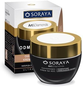 Soraya Art &amp; Diamonds 50Plus Diamond Night Cream Regenerating and Firming 50ml/Art &amp; Diamonds 50 Plus Cream Diamentowe Odmlodzenie ujedrniajacy na noc 50ml Soraya