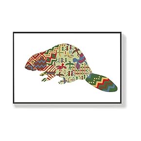 Canvas Wall Art for Living Room, Bedroom Cute Animals Framed Canvas Prints for Home Decoration Ready to Hang - 16x24 inches