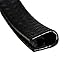 YoYoflyer Crashproof Non-slip Edge Trim Rubber Seal Black PVC 40 Inches