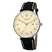 Akribos XXIV Men's Retro Swiss Quartz Watch - Easy-to-Read Arabic Numeral with Date Window On Leather Strap Watch - AK715