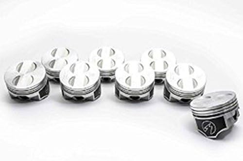 Speed Pro TRW Forged Flat Top 4VR Coated Skirt Piston Set/8 compatible with Ford Mercury 289 302 5.0 5.0L 9.0:1 +.030" (4.030" Bore)