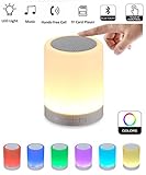 Portable Bluetooth Speaker 2000mAh Night Light Wireless Rechargeable Speaker As Gift