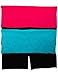 CC 2 Pack Nylon Spandex Tribal Pattern Fold Over Yoga Shorts (Small/Medium, Red/Teal)