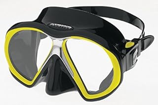 UPC 882689083730 product image for Atomic Aquatics SubFrame Mask, Medium Fit, Black/Yellow (B003H9TYYE) | upcitemdb.com