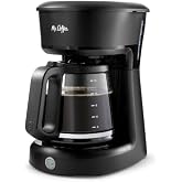 Mr. Coffee Easy On/Off 12-Cup Coffee Maker Switch Pour Grab-a-Cup Auto Pause Black
