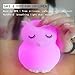 Night Lights for Kids, Remote Control and Tap Control Night Light with Soft Silicone Cute Owl Rechargeable 9-Color Dimmable Night Light for Nursery, Bedroom, Living Room