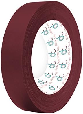 Devek Professional's Choice Premium Spike Tape Matte Cloth With Rubber Adhesive 12.5 Mil Thick 1/2 Inch x 25 Yards Maroon