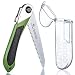 coher Folding Hand Saw for Tree Pruning, Camping, Gardening, Hunting. Cutting Wood, PVC, Bone with Ergonomic Handle Design and Plastic Case