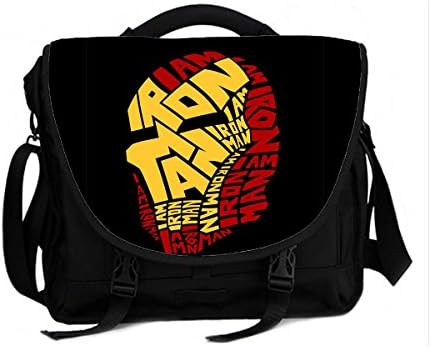 15 Inch Laptop And Tablet Messenger Shoulder Bag Cross Body Notebook Bag Iron Man Print