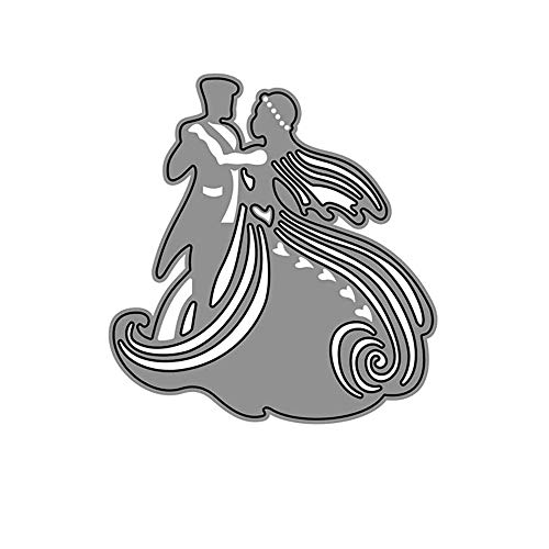 Metal Cutting Dies Bride Groom Wedding Scrapbooking Stencil - Thumbnail 2