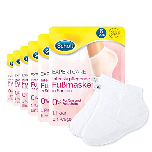 Scholl Expertcare Intensiv Pflegende Fussmaske Feuchtigkeitsspendende Pflege Ohne Parfum Farbstoffe 6 Paar Einwegsocken Amazon De Drogerie Korperpflege