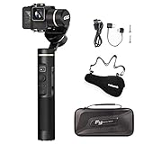 Feiyu G6 3-Axis Handheld Splashproof Gimbal for Gopro Hero 6 5 Sony RX0, WIFI Bluetooth Connection, Upgraded Algorithm, 12Hrs Runtime, OLED Screen, No Blocks in Visual, Trail Time-Lapse Photography