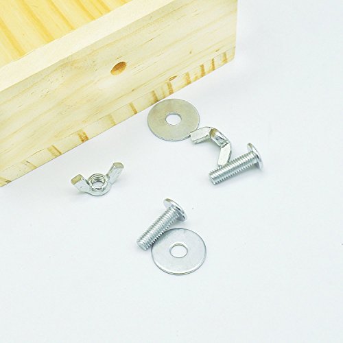 Borange Hamster Cage Wood Swing, Ladder and Resting Platform set for Hamster, Mouse Chinchilla, Rat, Gerbil and Dwarf Small Animal Wooden Platform Climbing Kits Cage Accessories