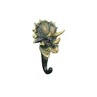 ARTGENIUS Resin Dinosaur Wall Hook,3D Decorative Key Hook (Triceratops)
