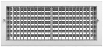 24"w x 4"h Adjustable Diffuser - Vent Duct Cover - Grille Register - Sidewall or Ceiling - High Airflow