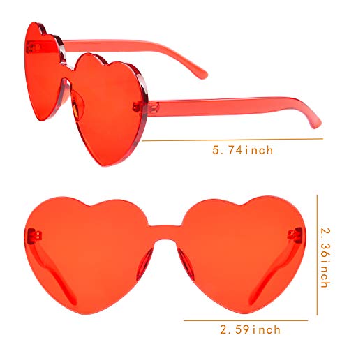 Heart Shaped Sunglasses Friendafrienda Pairs For Woen Riless