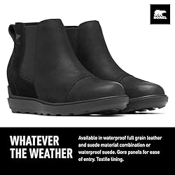 Sorel Evie™ II Chelsea Black/Sea Salt 12 B