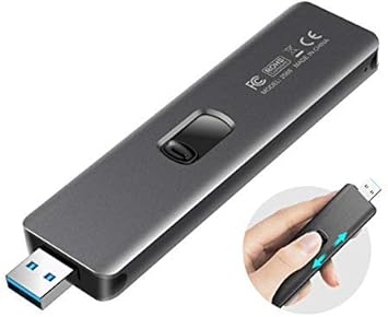 ineo Carcasa Retráctil M.2 NGFF USB 3.1 Gen 2, Caja Externa SSD 2230 2242 2260 2280, UASP Compatible [C2588-NGFF]: Amazon.es: Electrónica
