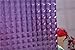 Adwaita 3D Crystal Pattern EVA Bathroom Shower Curtain Liner Violet Shower Curtain Purple